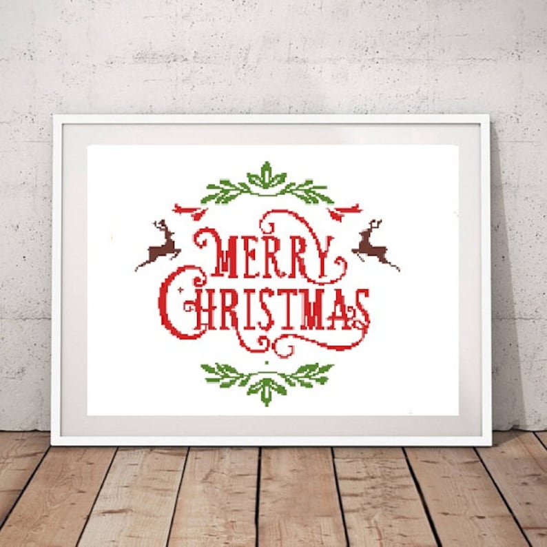 Christmas Cross Stitch Pattern Cross Stitch Patterns Etsy UK