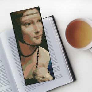 Bookmark cross stitch pattern Da Vinci cross stitch Instant digital download #30