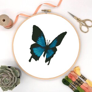 Butterfly counted cross stitch pattern Instant digital download #189