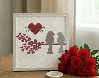 Wedding Cross Stitch Pattern: Personalized Alphabet (Digital Download)#299