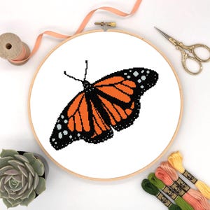 Butterfly counted cross stitch pattern Instant digital download #191