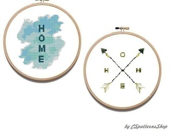 Modern  cross stitch patterns Home cross stitch pattern #50