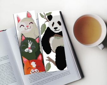 Animal Bookmark Cross Stitch Pattern (PDF Download)# 148