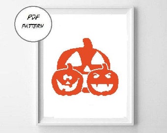 DIY halloween decor  Halloween cross stitch pattern  Modern cross stitch pattern #75