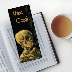 Bookmark cross stitch pattern Van Gogh cross stitch Instant digital download #111