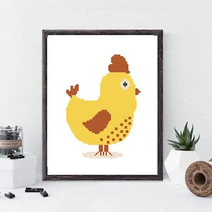 Cross Stitch pattern PDF Cross Stitch Patterns Chicken Cross Stitch Counted Download PDF #505