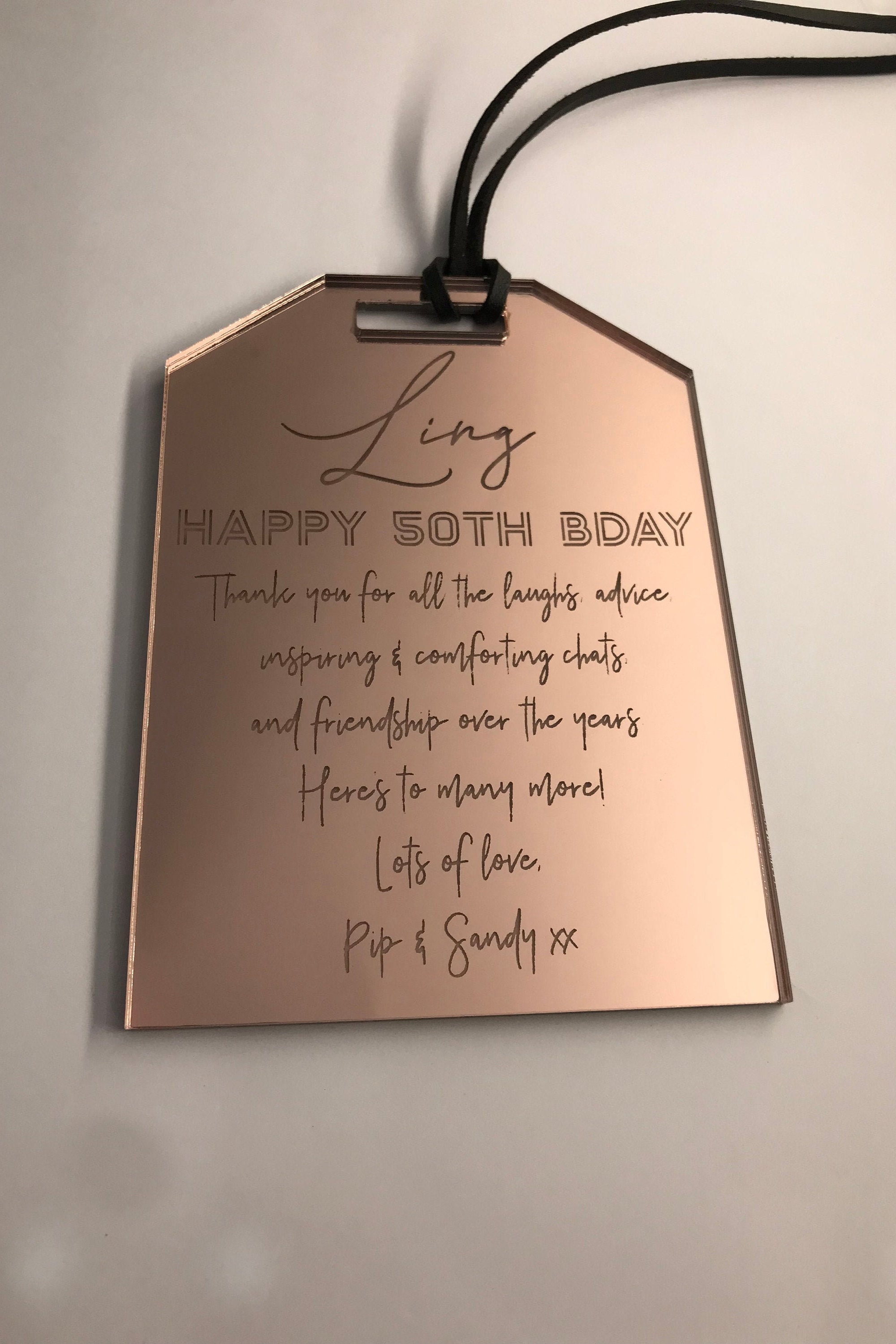 Personalised Acrylic Name Gift Cards Name Tags Guest Birthday Etsy