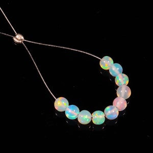 Opal Balls, Natural Ethiopian opal, AAA Grade Opal, Loose Balls Opal, Drilled Opal Balls Beads, 10 Pieces, Round shape, Size : 3X3-4X4 MM