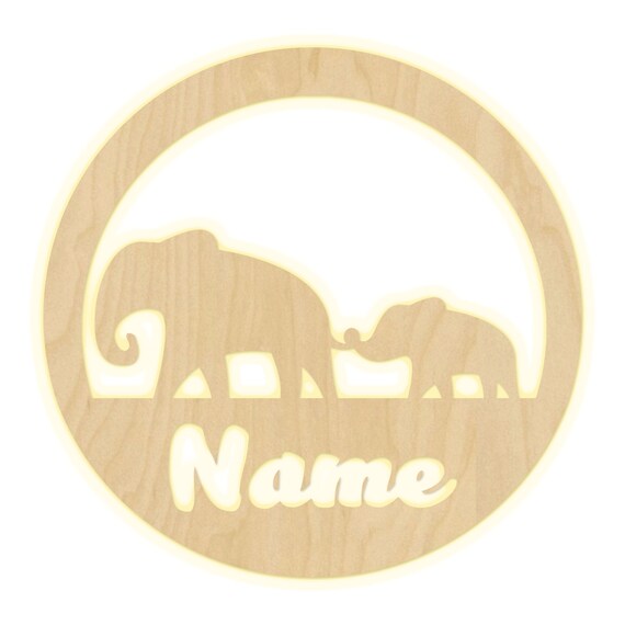 Wandlampe Elefant Kinderzimmer Personalisierte Etsy