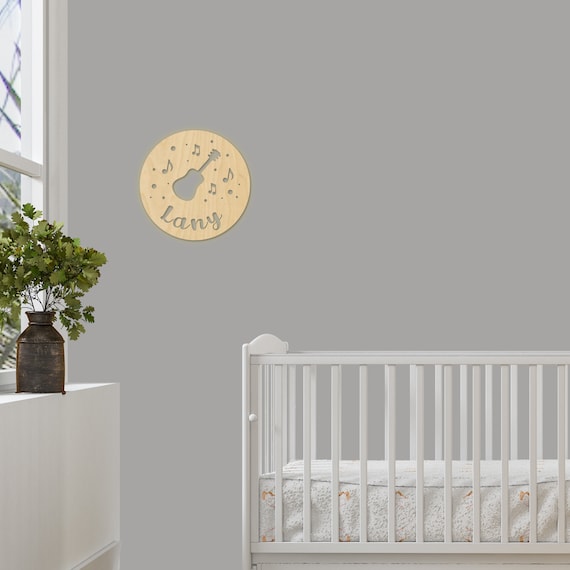 Wandlampe Gitarre Kinderzimmer Personalisierte Etsy
