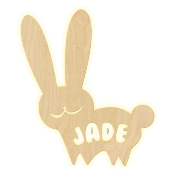 Wandlampe Bunny Kinderzimmer Personalisierte Lampe Etsy