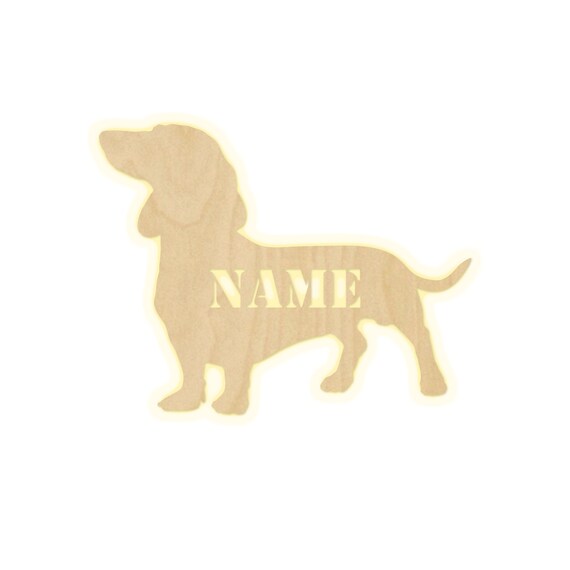 Wandlampe Dackel Kinderzimmer Personalisierte Etsy