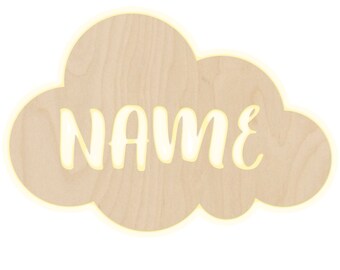 Wall lamp "cloud" nursery personalized lamp with name night light light wall lamp decoration boys girl baby snooze light