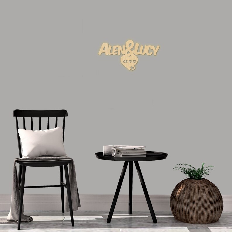Wandlampe You Me Hochzeit Personalisierte Lampe Namen Nachtlicht Leuchte Wandleuchte Dekoration Hochzeitsgeschenk Liebe Datum