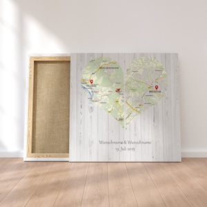 Livro de visitas com impressão digital de casamento, mapa personalizado, coração, recém-casados, presente, decoração de casamento, nomes, 50x50 cm, árvore de casamento