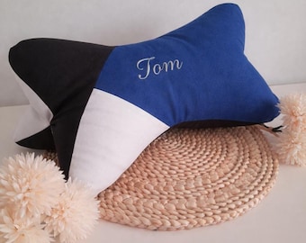 Personalized reading pillow – neck pillow gift for birth, christening or birthday – decorative pillow – handmade