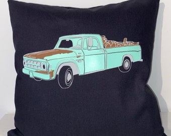 Pillow with name, Dodge, car, living room, personalized, gift, pillow