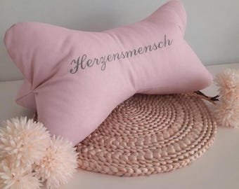 Personalized reading pillow – neck pillow gift for birth, christening or birthday – decorative pillow – handmade