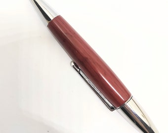 Kugelschreiber, Schreibgerät Weihnachtsgeschenk, naturbelassenes Rosen-Holz, mit leichtem Fehler,Gravur möglich