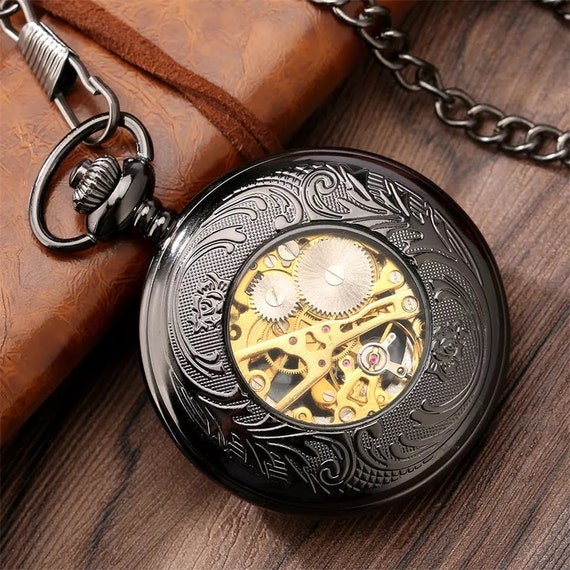 Hand wound pocket watches hotsell