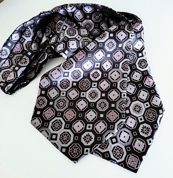 Ascot, cravatta, accessorio da uomo, sciarpa da uomo intrecciata