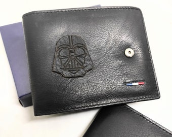 Portemonnaie,Leder,Leder-Portemonnaie,Star Wars,echtes Leder, schwarz, Weihnachtsgeschenk