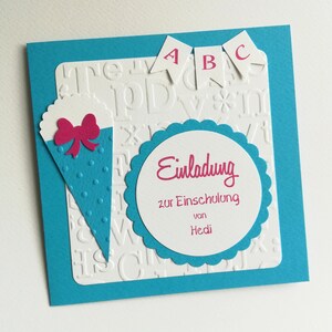 Personalisierte Einladung Zur Einschulung 1 Schultag Etsy