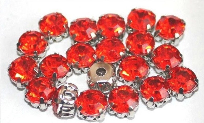 Rhinestones in version 100 piece 5 mm sew on crab rhinestones decorate turquoise pink pink light green red