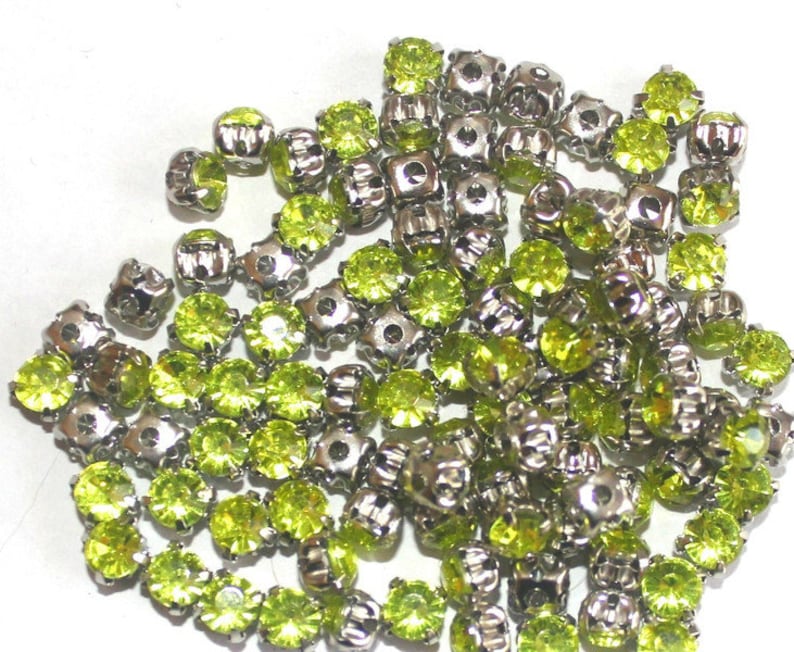 Rhinestones in version 100 piece 5 mm sew on crab rhinestones decorate turquoise pink pink light green red