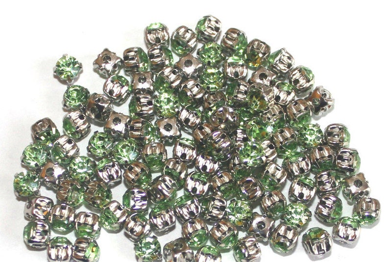 Rhinestones in version 100 piece 5 mm sew on crab rhinestones decorate turquoise pink pink light green red