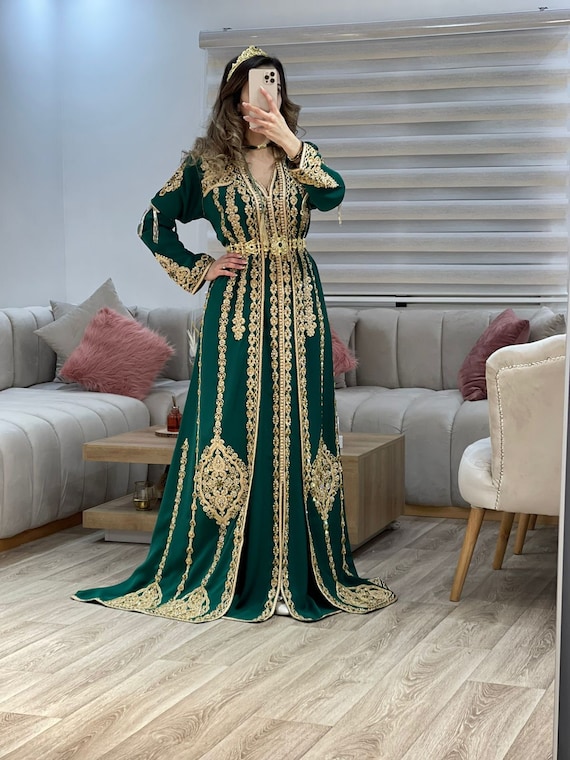 pakket Hinder ritme Kaftan jurk Marokkaanse Nieuwe Kaftan jurk Voor vrouwen - Etsy België