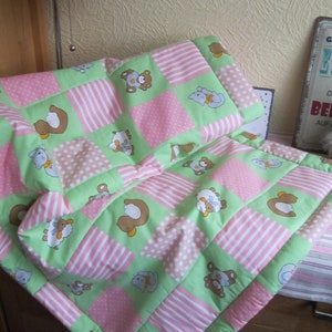 BABYDECKE  Kinderdecke Krabbeldecke Kinderdecke Wagendecke Kuscheldecke Taufe Geburt Babyparty  genäht Mitbringsel