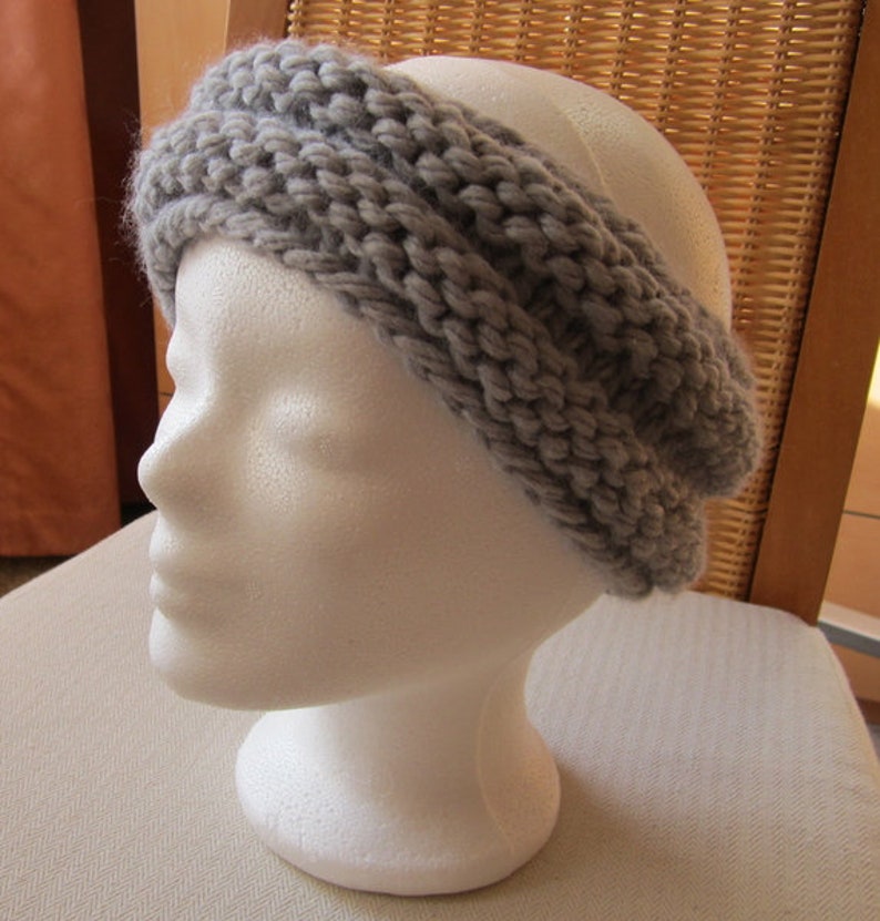 Knitted Headband Turban Hair Jewelry Hairbands Yoga Gift Jogging Wellness Sports Leisure Earwigs Women handmade image 1