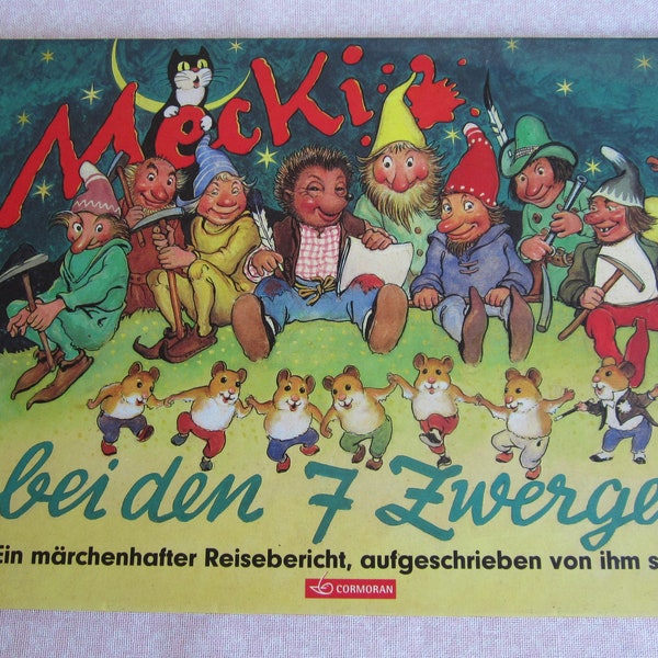 Vintage Kinderbuch Vorlesebuch  ** Mecki  bei den 7 Zwergen **