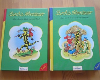 Vintage Kinderbuch NEU - 2 Bücher ** Lurches Abendteuer ** Band 1 & 2 vorlesen Lesen Kinder