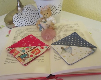 2 marque-pages en tissu coin lecture coin marque-page livre scolaire rats de bibliothèque accessoire cadeau enfants lecture livres anniversaire Père Noël Avent