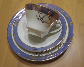 DDR Vintage Porzellan SAMMELGEDECK/ SAMMELTASSE - Weimar