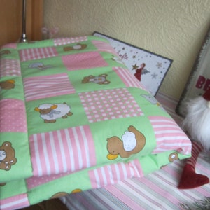 BABYDECKE Kinderdecke Krabbeldecke Kinderdecke Wagendecke Kuscheldecke Taufe Geburt Babyparty genäht Mitbringsel Bild 5