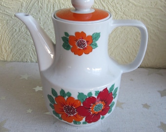 GDR Vintage CoffeePot Teapot Porcelain 7er Jahre CP Stadtlengsfeld