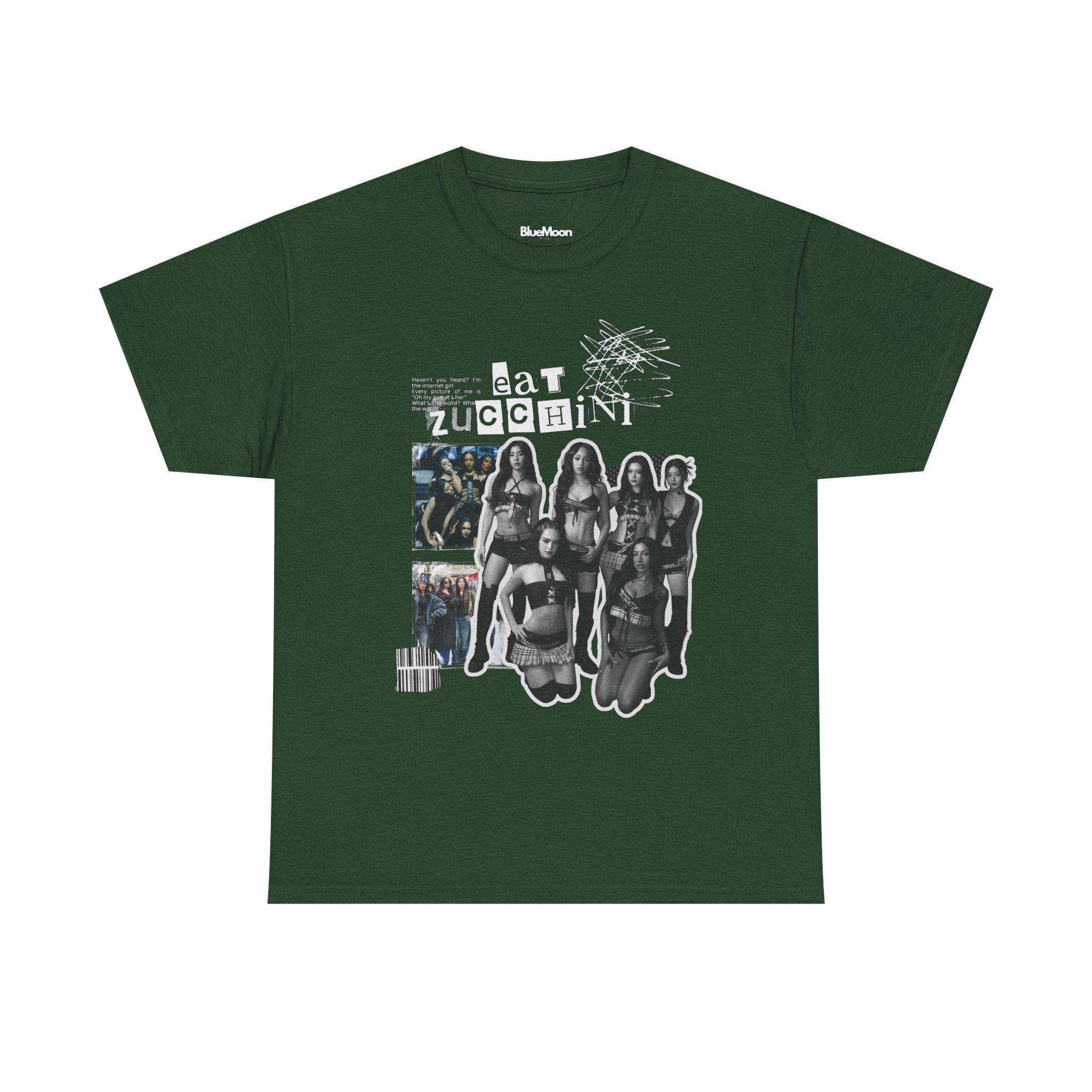 KATSEYE Eat Zucchini T-shirt, Clothing, Graphic Tee, Cyberpunk