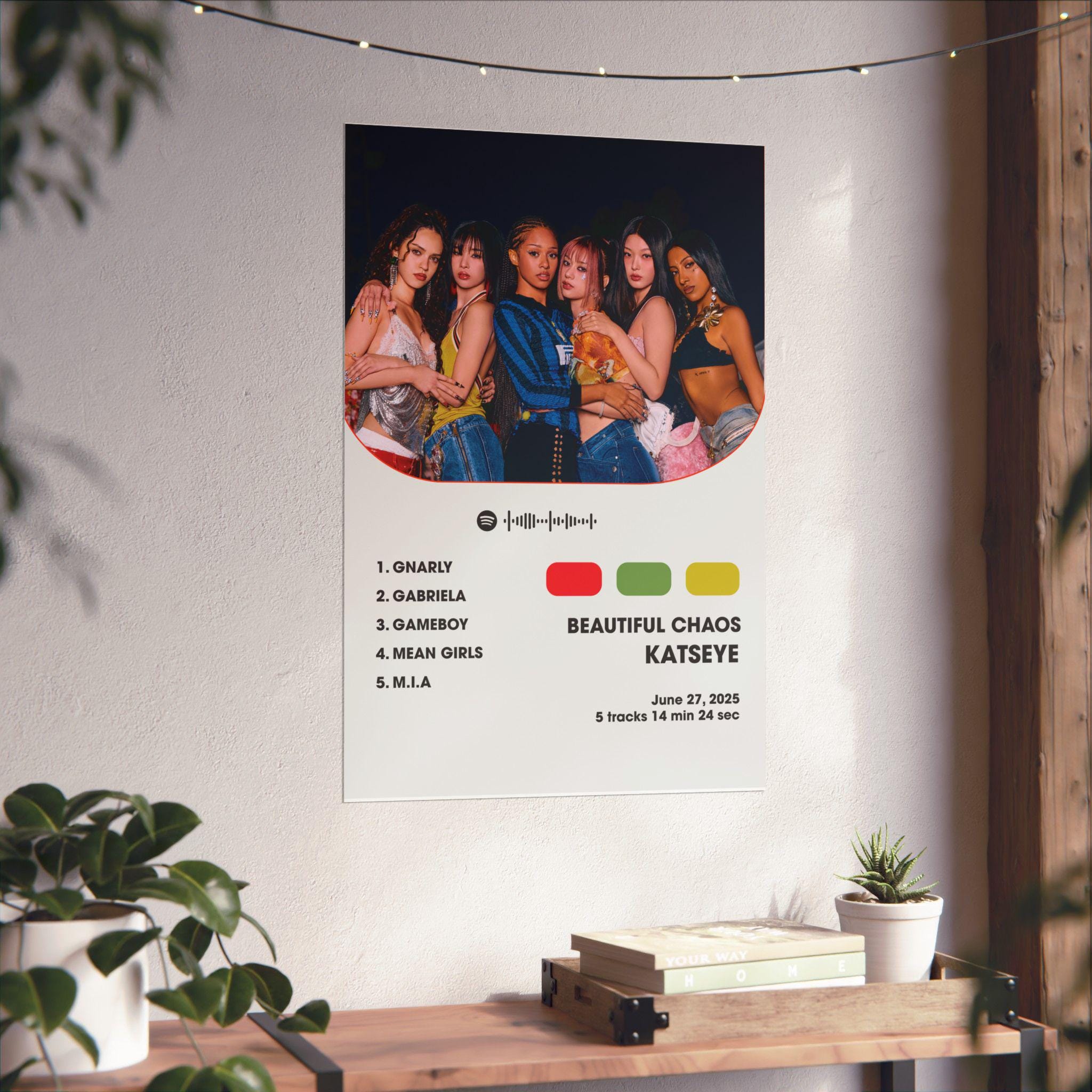 KATSEYE - Beautiful Chaos (PHYSICAL PRINT) | Album Poster | Music