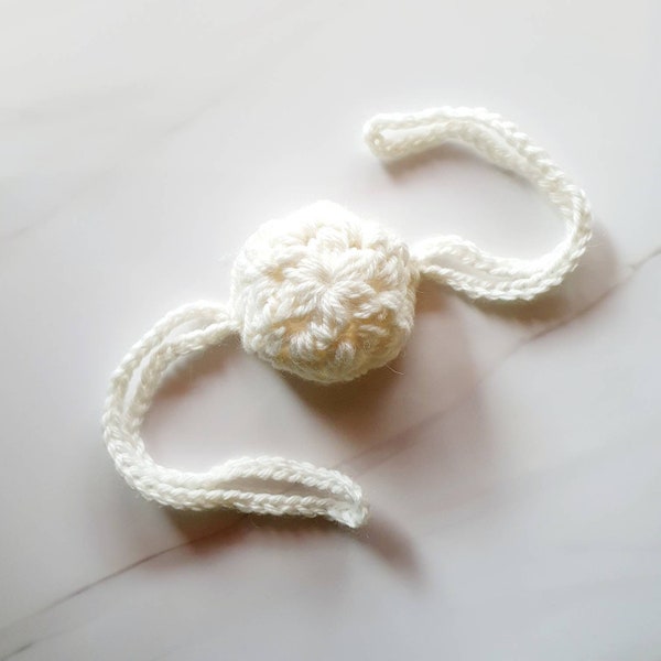 Cache-nez 100 % laine, Cache-nez blanc, Bonnet d'extérieur, Cadeau de Noël amusant, Nez au crochet, Accessoires d'hiver