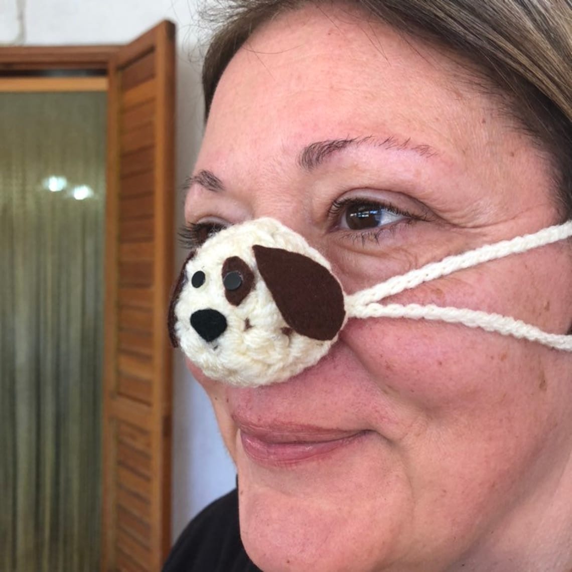 Crochet Dog Nose Warmer, Outdoor Nose Hat, Fun Christmas Gift, Nose