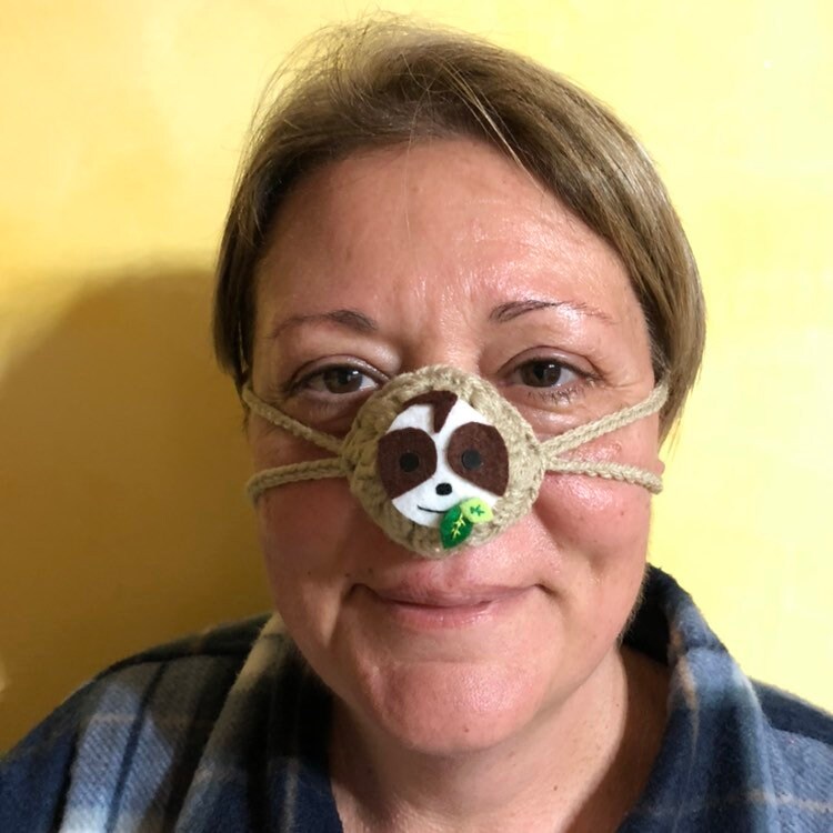 Hand Knitting Nose Warmer Fun Animal Gift Keep Nose Martinique