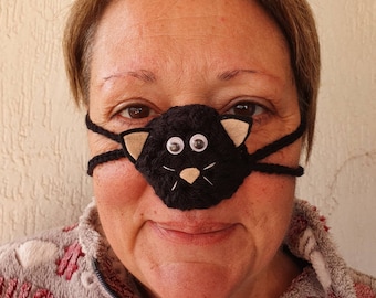 Cat nose warmer, Outdoor nose hat, Fun Christmas gift, Nose cover, Winter accessories, Nose scarf, Nose heater, Kawaii gift, cat lover gifts