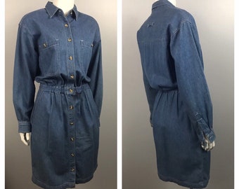denim button down dress womens