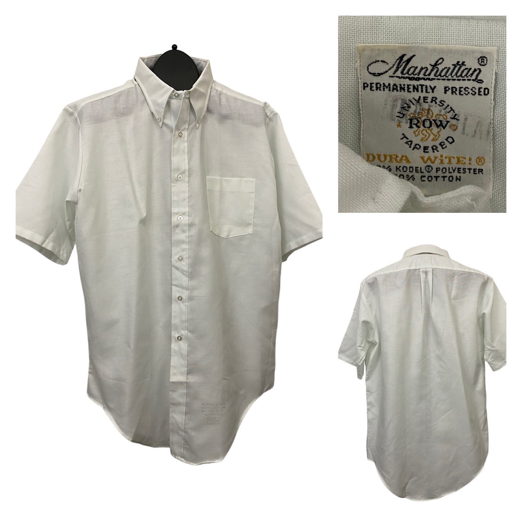 1960s Button Down Collar Shirt / NOS 