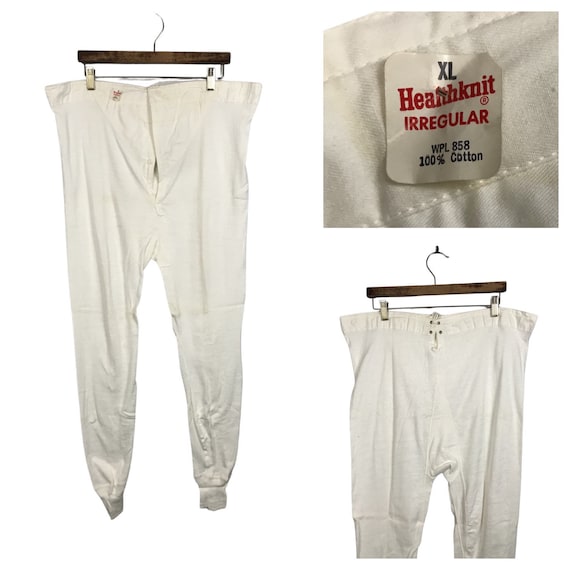 1950s Long Johns Underwear Pants / NOS Thermal Und