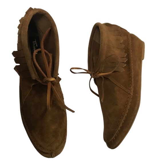 1980s Moccasins Ankle Boots / 80s NOS 