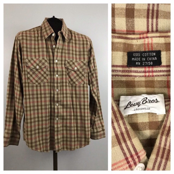 1980s Button Down Shirt / 80s Cotton 